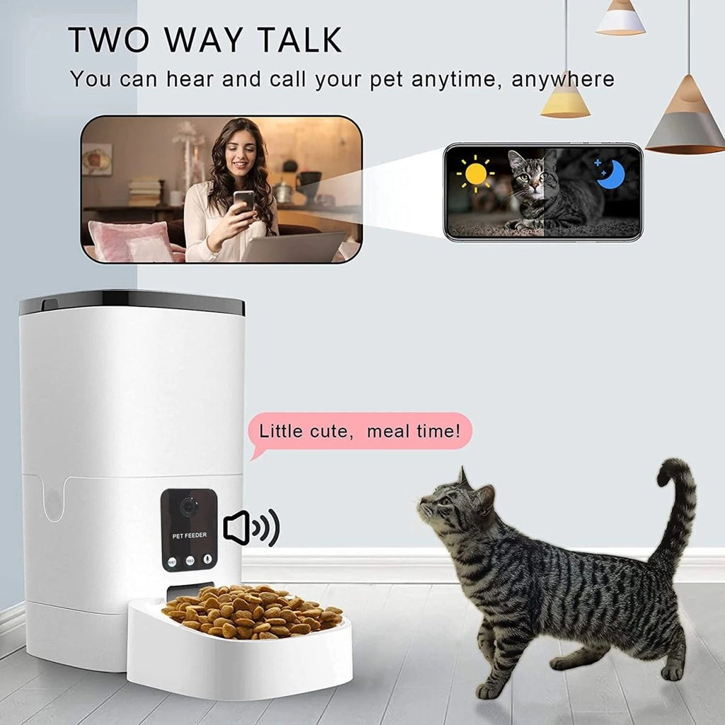 Automatic Pet Feeder with Camera & Wifi