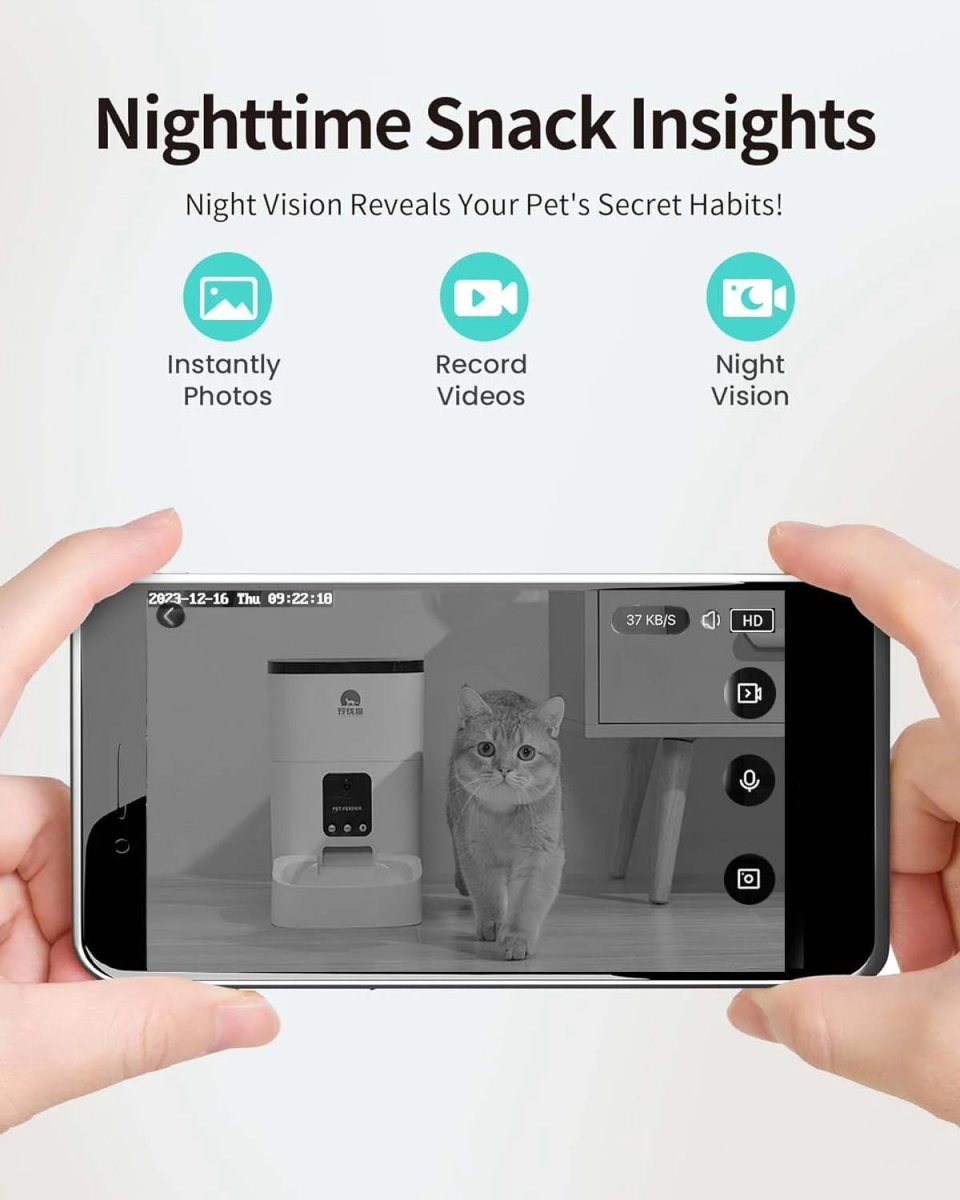Automatic Pet Feeder with Camera & Wifi