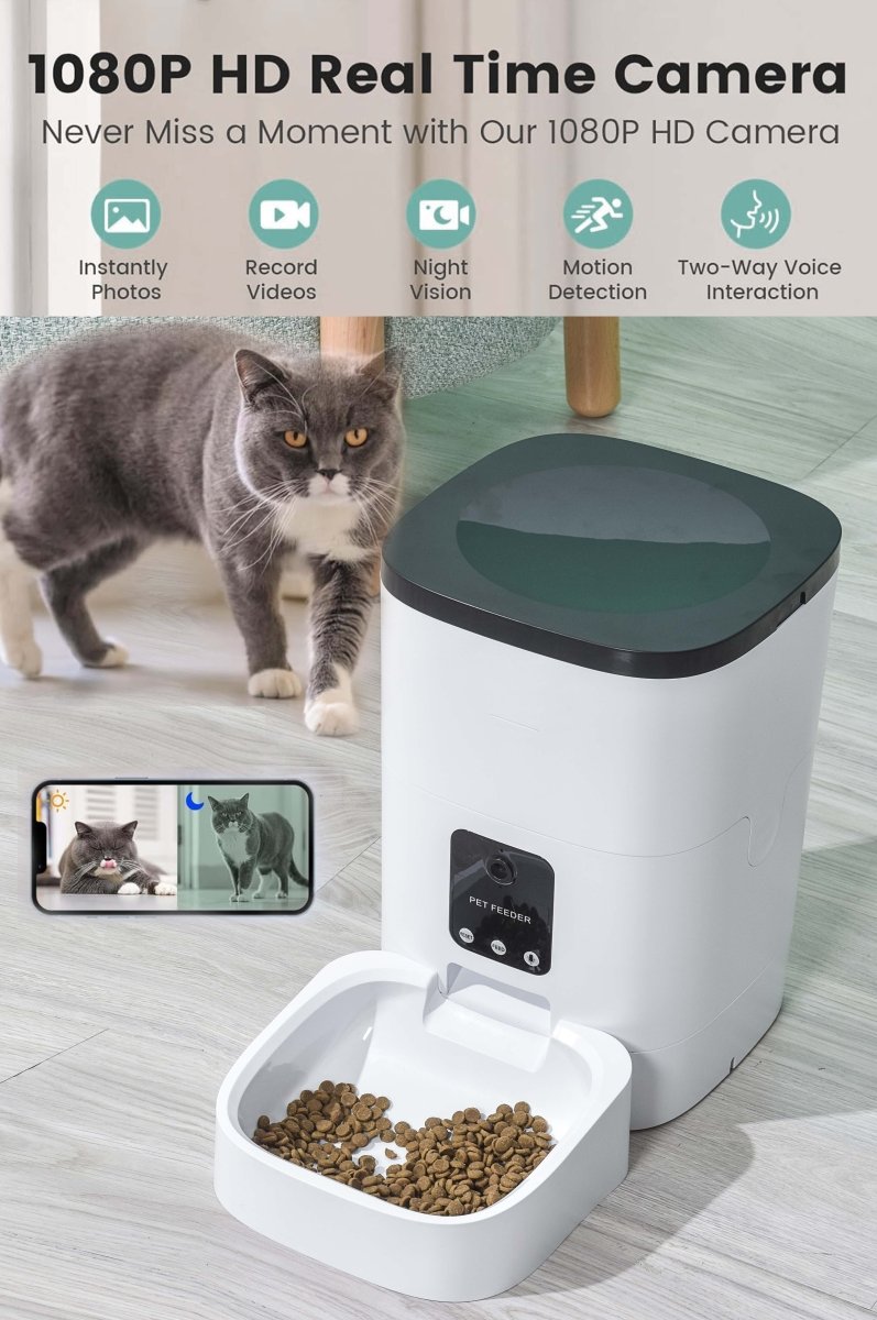 Automatic Pet Feeder with Camera & Wifi