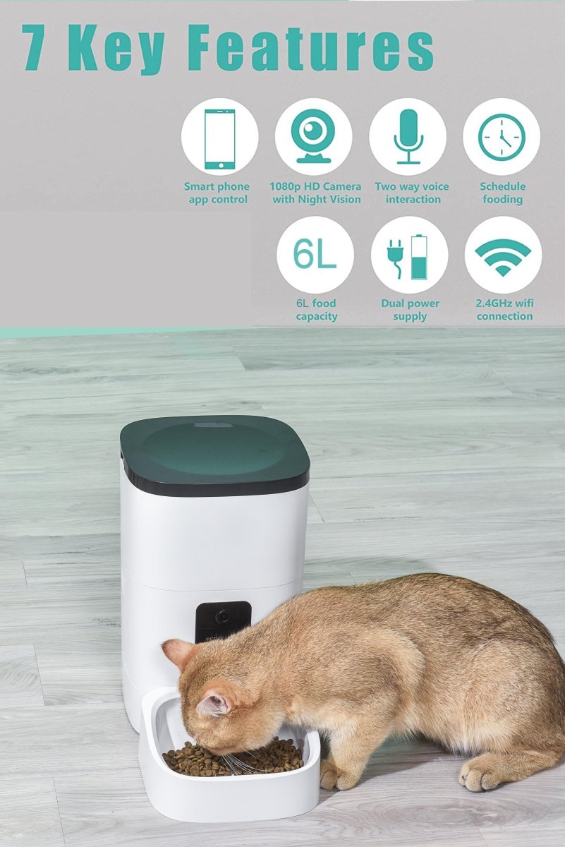 Automatic Pet Feeder with Camera & Wifi