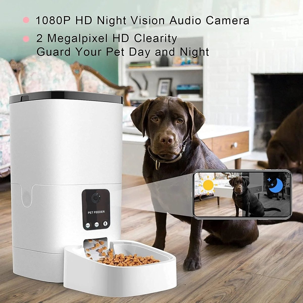 Automatic Pet Feeder with Camera & Wifi